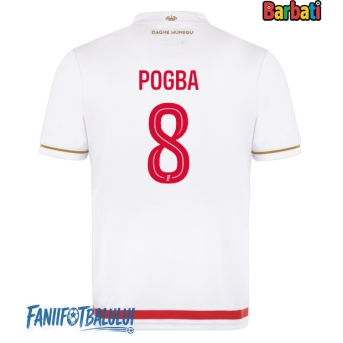 AS Monaco Paul Pogba #8 Tricou Fotbal Replică 2025-26 Barbati Acasa